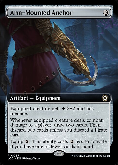 Arm-Mounted Anchor – The Lost Caverns of Ixalan Commander (LCC-67) Magic: The Gathering card | LC-REM-20260804-15393196769612-c617acc6-5dd6-4781-99fc-768e1d08c219