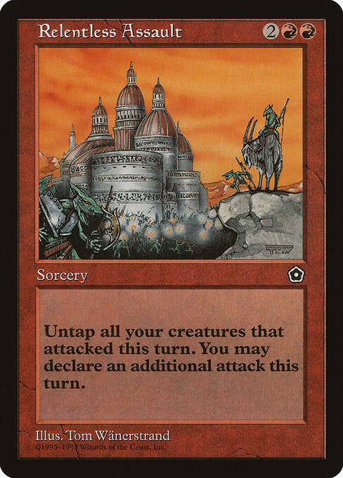 Relentless Assault – Portal Second Age (P02-115) Magic: The Gathering card | LC-REM-20260804-15151681700172-c641c3d6-0364-4209-b908-1717e5e612ad