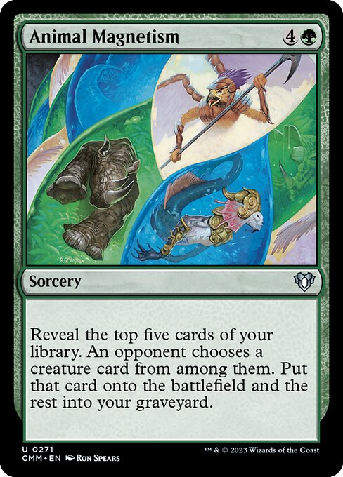 Animal Magnetism – Commander Masters (CMM-271) Magic: The Gathering card