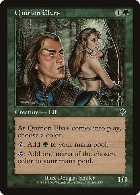 Quirion Elves – Invasion (INV-203) Magic: The Gathering card