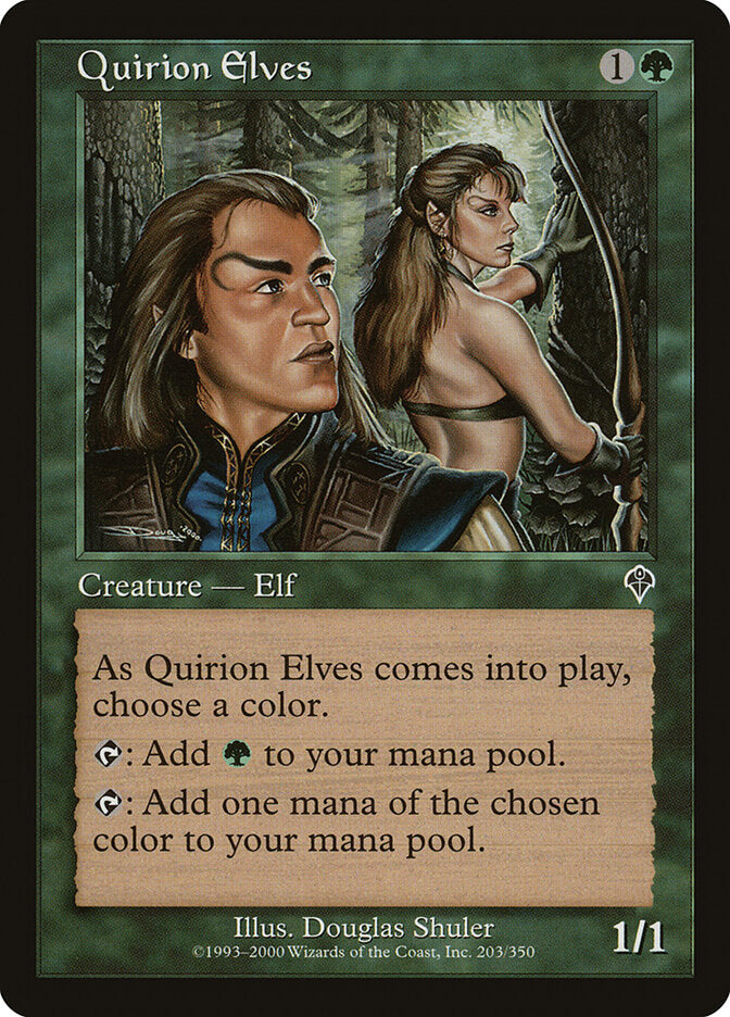 Magic-kaart Quirion Elves INV-203 uit Invasion (Common)