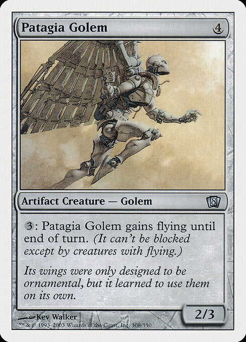 Patagia Golem – Eighth Edition (8ED-308) Magic: The Gathering card