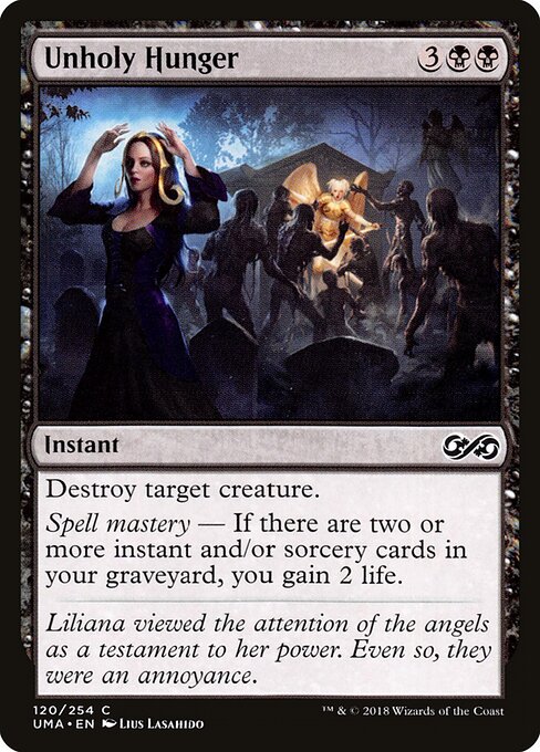 Unholy Hunger – Ultimate Masters (UMA-120) Magic: The Gathering card | LC-REM-20260804-15765055799628-c6883e3c-265e-408a-b733-35b89b66dabd Imagen principal del producto