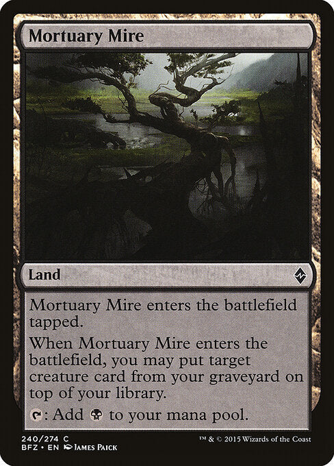 Mortuary Mire – Battle for Zendikar (BFZ-240) Magic: The Gathering card