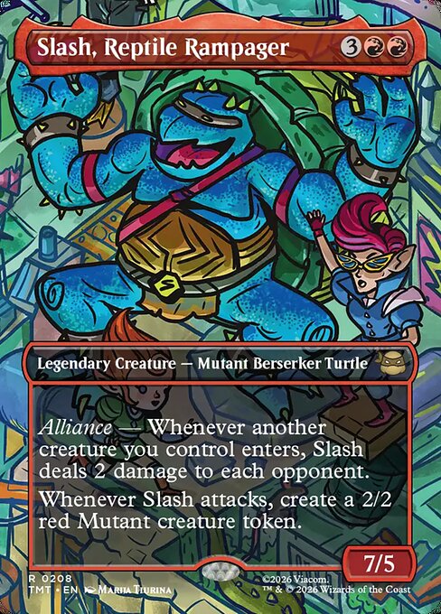 Slash, Reptile Rampager – Teenage Mutant Ninja Turtles (TMT-208) Magic: The Gathering card | LC-REM-20260804-15613344514380-c6dc0dbf-0d41-4677-a200-62a966876c1d