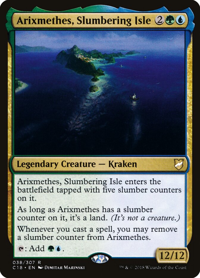 Arixmethes, Slumbering Isle - Commander 2018 (Rare) [C18-38] Image principale du produit