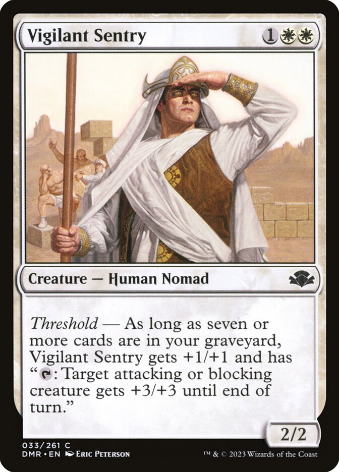 Vigilant Sentry - Dominaria Remastered (Common) [DMR-33]