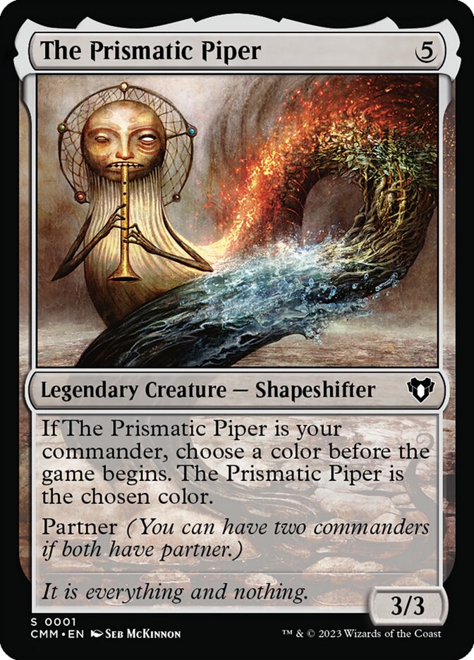 Magic-kaart The Prismatic Piper CMM-1 uit Commander Masters (Special)