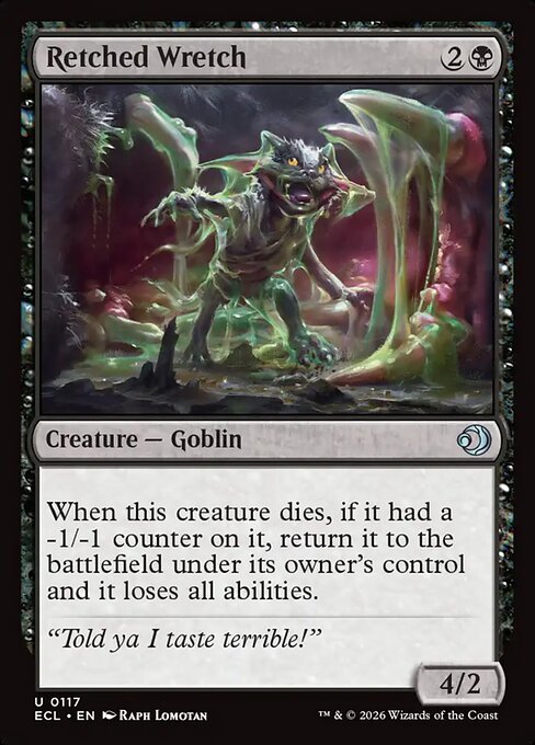Retched Wretch – Lorwyn Eclipsed (ECL-117) Magic: The Gathering card