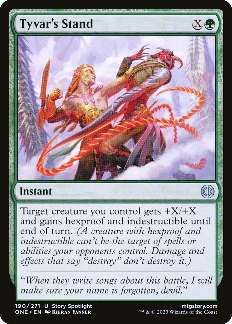 Tyvar's Stand – Phyrexia: All Will Be One 190 – Magic: The Gathering single card Main image