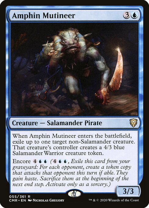 Amphin Mutineer – Commander Legends (CMR-55) Magic: The Gathering card Image principale du produit