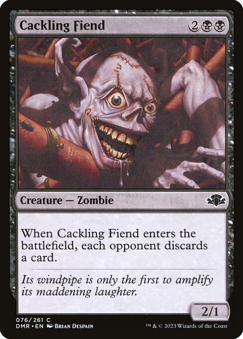 Cackling Fiend – Dominaria Remastered (DMR-76) Magic: The Gathering card Imagen principal del producto