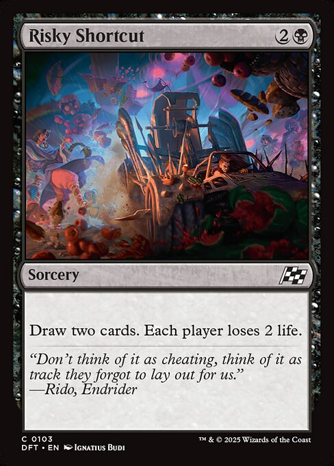 Risky Shortcut – Aetherdrift (DFT-103) Magic: The Gathering card