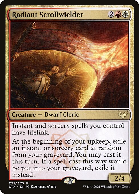 Radiant Scrollwielder – Strixhaven: School of Mages (STX-221) Magic: The Gathering card Hauptbild