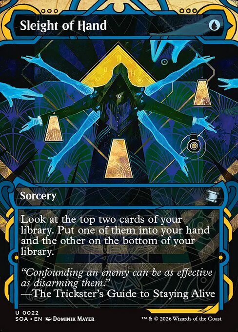 Sleight of Hand – Secrets of Strixhaven Mystical Archive (SOA-22) Magic: The Gathering card | LC-REM-20260804-15765062156620-c837c418-2fe9-4ce8-b76d-c37241579a93 Main image