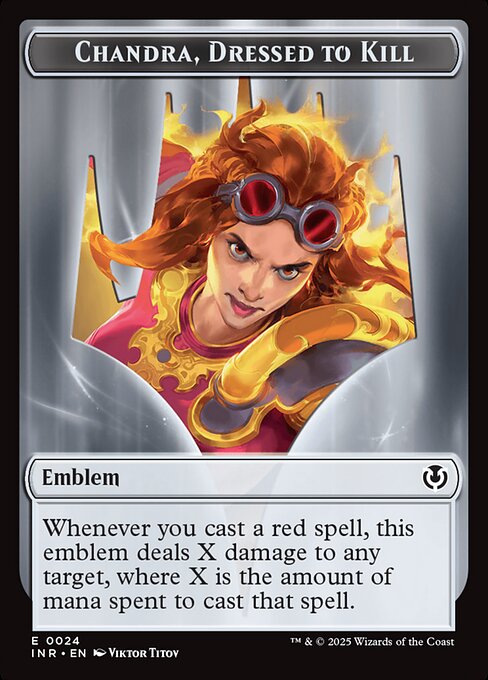 Chandra, Dressed to Kill Emblem – Innistrad Remastered Tokens (TINR-24) Magic: The Gathering card | LC-REM-20260804-15339534221644-c8437d0b-e4f9-4986-be20-ecd9bf238730 Main image