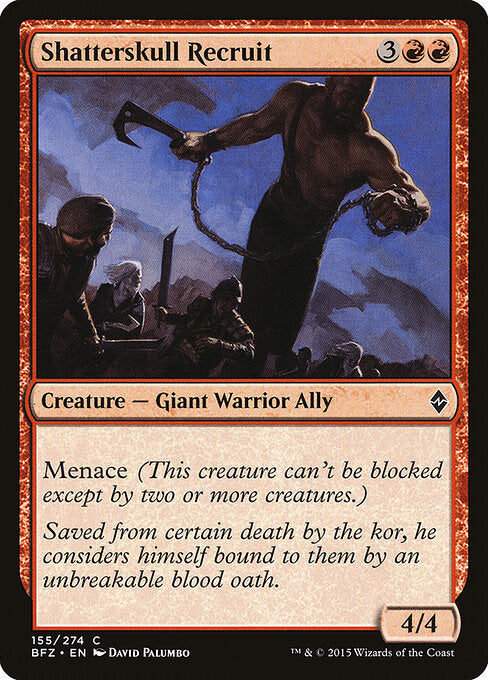 Shatterskull Recruit – Battle for Zendikar (BFZ-155) Magic: The Gathering card