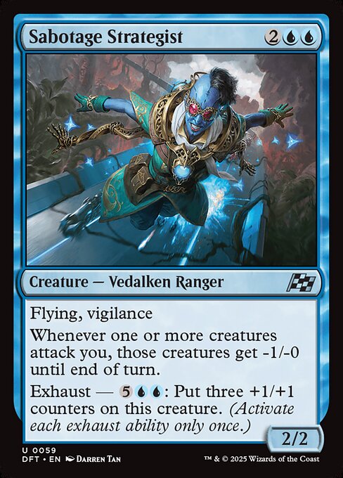 Sabotage Strategist – Aetherdrift (DFT-59) Magic: The Gathering card Hoofdafbeelding