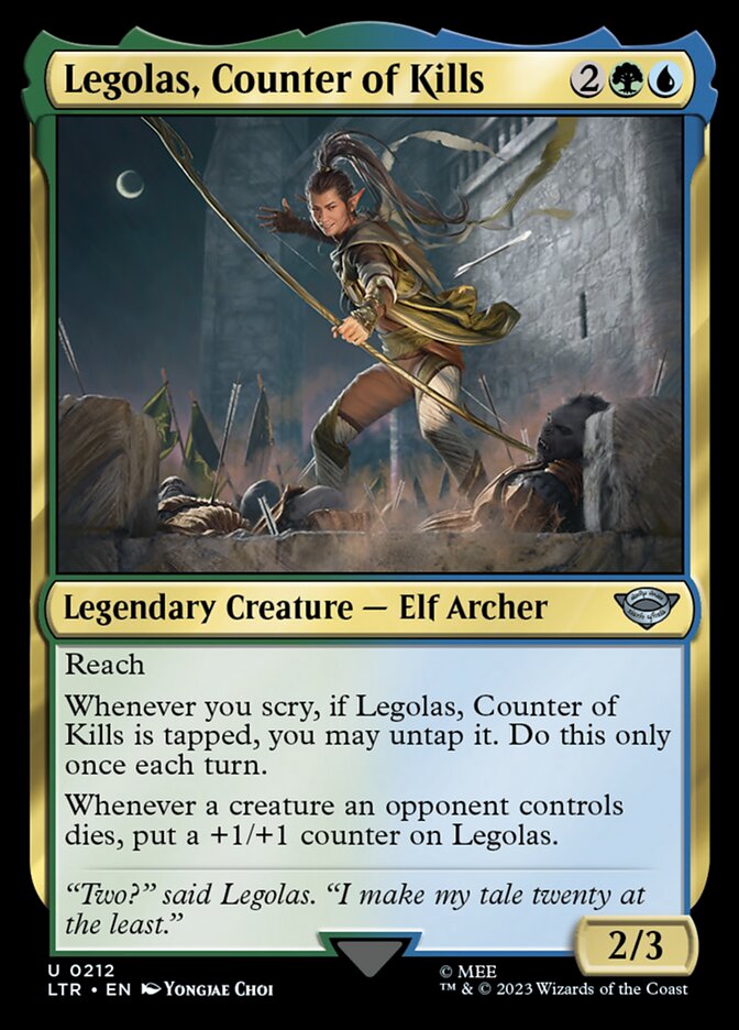 Legolas, Counter of Kills - The Lord of the Rings: Tales of Middle-earth (Uncommon) [LTR-212]