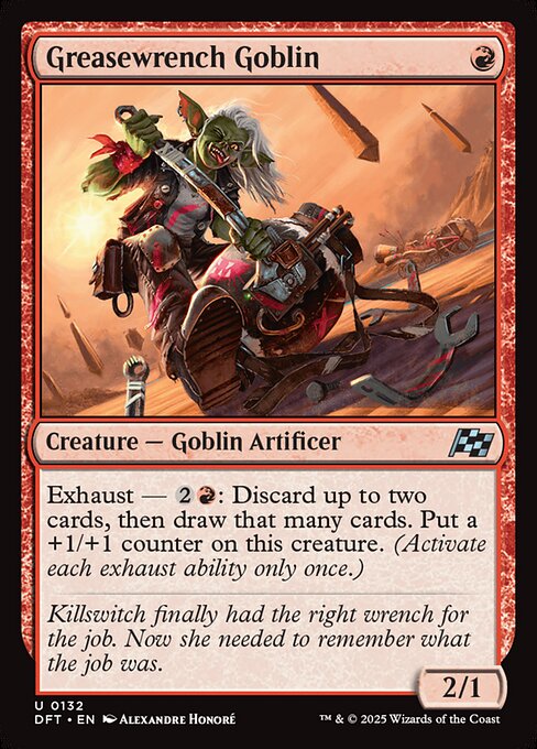 Greasewrench Goblin – Aetherdrift (DFT-132) Magic: The Gathering card