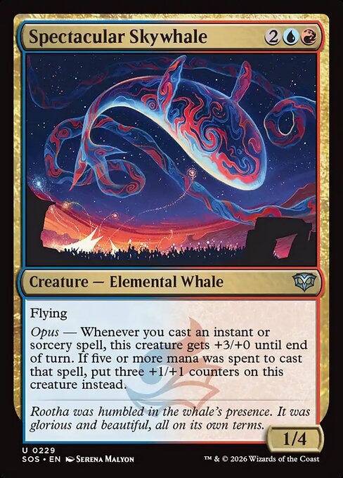 Spectacular Skywhale – Secrets of Strixhaven (SOS-229) Magic: The Gathering card | LC-REM-20260804-15765060288844-c90366d5-b4ba-4772-a3c5-f138bbe7f305 Main image