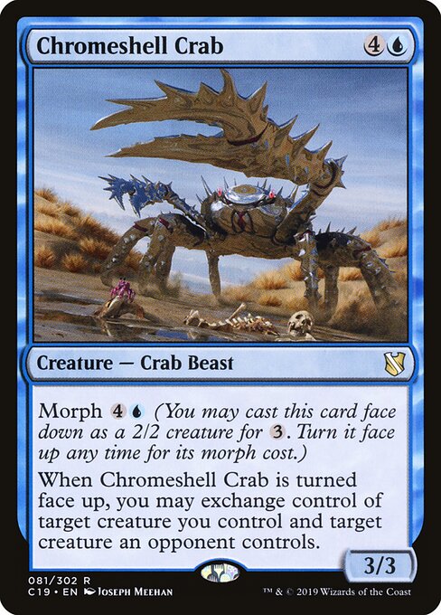 Chromeshell Crab – Commander 2019 (C19-81) Magic: The Gathering card