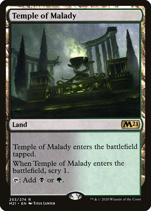 Temple of Malady – Core 2021 (M21-253) Magic: The Gathering card