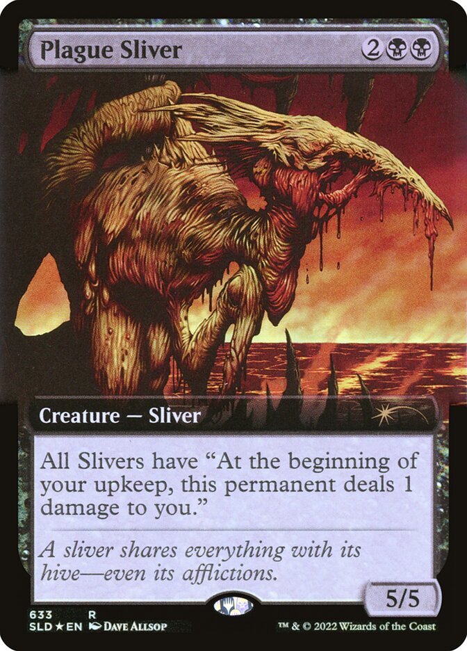 Magic-kaart Plague Sliver SLD-633 uit Secret Lair Drop Series (Rare)