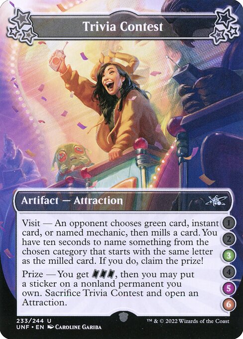 Trivia Contest – Unfinity (UNF-233e) Magic: The Gathering card | LC-REM-20260804-15151687532876-c9ecd115-48a8-48d3-8eff-0ec4ddb2174c