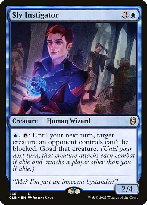 Sly Instigator – Commander Legends: Battle for Baldur's Gate (CLB-736) Magic: The Gathering card | LC-REM-20260804-15151472443724-c9ed183a-a78a-4934-9317-9f16b29e69a2