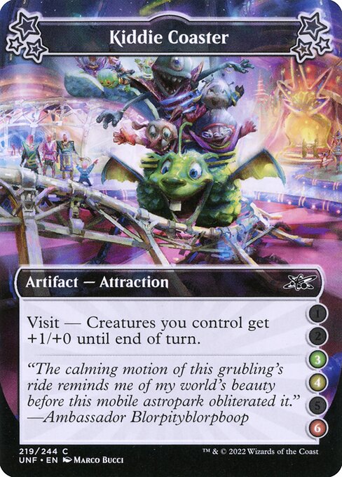Kiddie Coaster – Unfinity (UNF-219d) Magic: The Gathering card | LC-REM-20260804-15151628714316-c9f999ad-05df-4c95-bcce-e3d8c0827c3e Main image