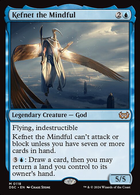 Kefnet the Mindful – Commander: Duskmourn: House of Horror (DSC-118) Magic: The Gathering card Hauptbild
