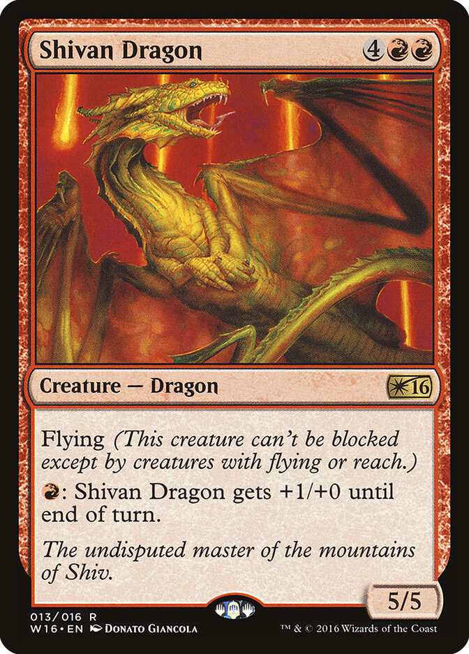 Shivan Dragon - Welcome Deck 2016 (Rare) [W16-13] Image principale du produit