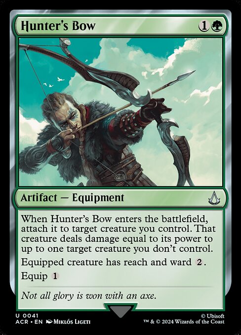 Hunter's Bow – Universes Beyond: Assassin's Creed (ACR-41) Magic: The Gathering card