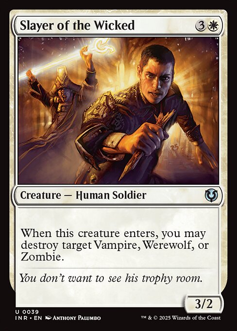 Slayer of the Wicked – Innistrad Remastered (INR-39) Magic: The Gathering card