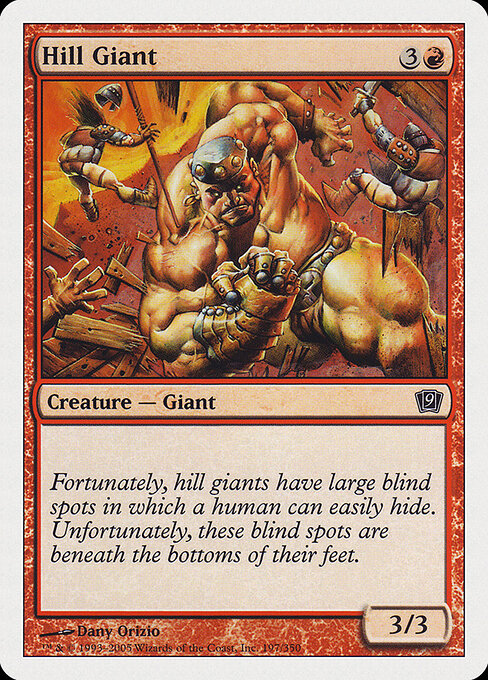 Hill Giant – Ninth Edition (9ED-197) Magic: The Gathering card Hauptbild