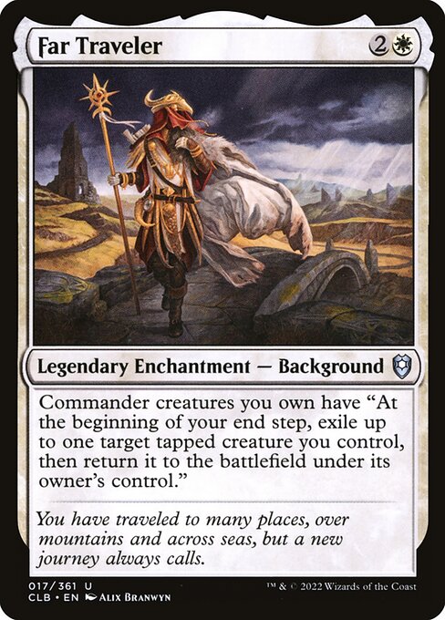 Far Traveler – Commander Legends: Battle for Baldur's Gate (CLB-17) Magic: The Gathering card