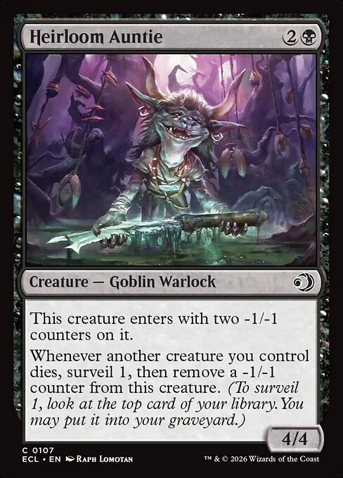 Heirloom Auntie – Lorwyn Eclipsed (ECL-107) Magic: The Gathering card