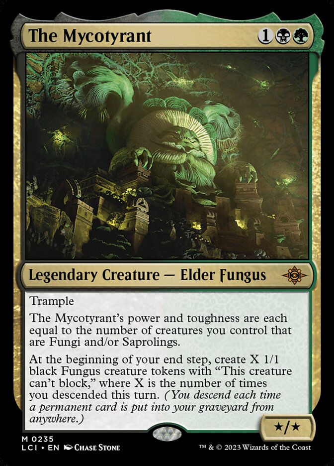 Magic-kaart The Mycotyrant LCI-235 uit The Lost Caverns of Ixalan (Mythic)