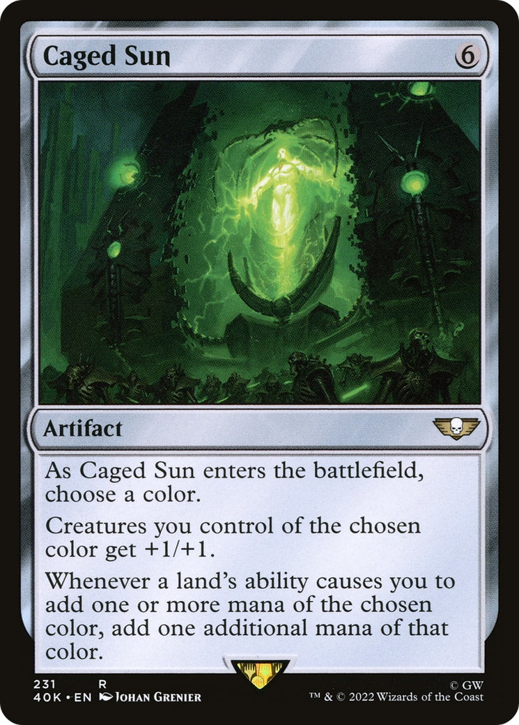 Caged Sun – Universes Beyond: Warhammer 40,000 231 – Magic: The Gathering single card | Lichcards Hoofdafbeelding