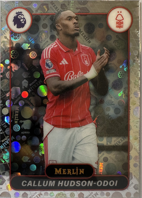 Callum Hudson-Odoi - 2025-26 Topps Merlin Premier League (Vintage Merlin Refractor) [152] - voorkant