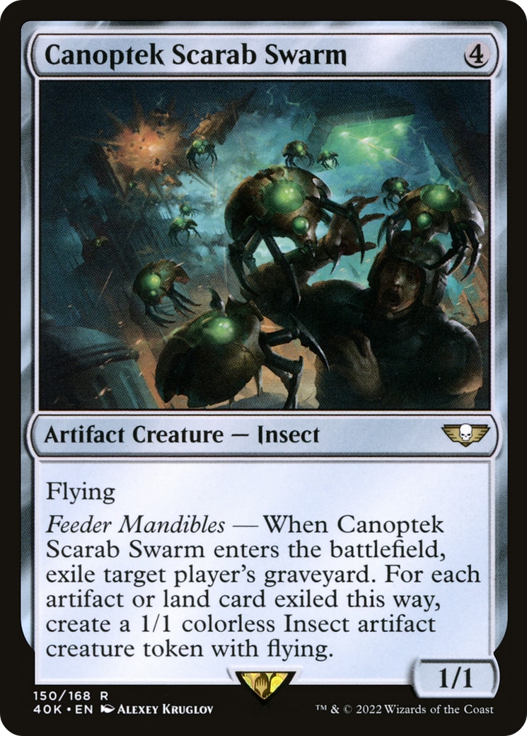 Canoptek Scarab Swarm – Universes Beyond: Warhammer 40,000 150 – Magic: The Gathering single card | Lichcards
