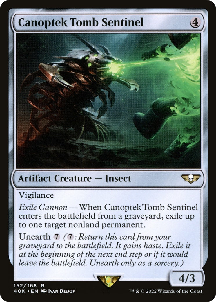 Canoptek Tomb Sentinel – Universes Beyond: Warhammer 40,000 152 – Magic: The Gathering single card | Lichcards Hoofdafbeelding