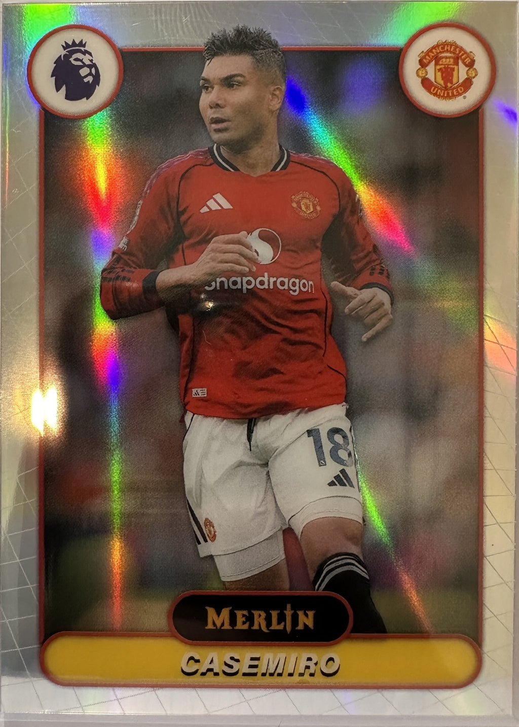 Casemiro - 2025-26 Topps Merlin Premier League (Refractor) [137] - voorkant