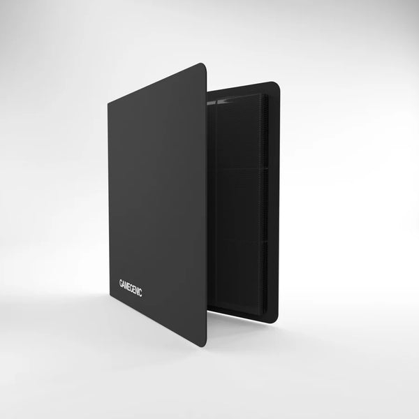 Gamegenic Casual Album 24-Pocket negro – álbum parcialmente abierto con páginas vacías