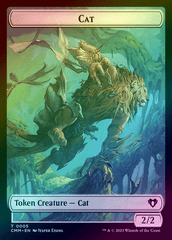 Cat // Spirit Token (Foil) (TCMM)