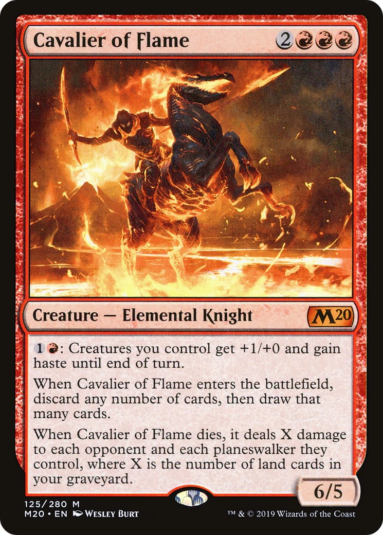 Cavalier of Flame – Core 2020 125 – Magic: The Gathering single card | Lichcards Imagen principal del producto