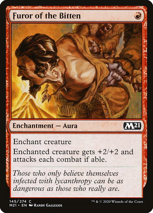 Furor of the Bitten – Core 2021 (M21-145) Magic: The Gathering card