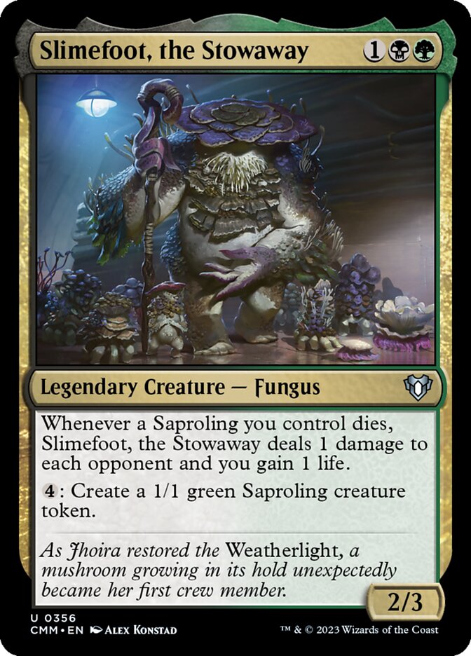 Slimefoot, the Stowaway - Commander Masters (Uncommon) [CMM-356] Immagine principale del prodotto