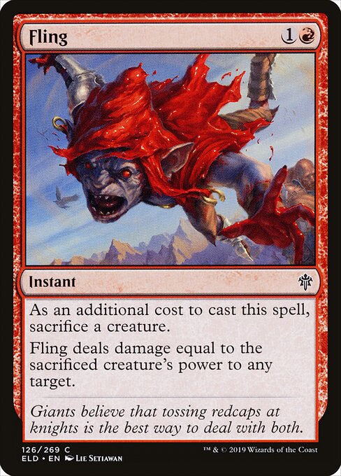 Fling – Throne of Eldraine (ELD-126) Magic: The Gathering card | LC-REM-20260804-15150738047308-cb28fe03-8269-41de-b766-42c3421aeaef